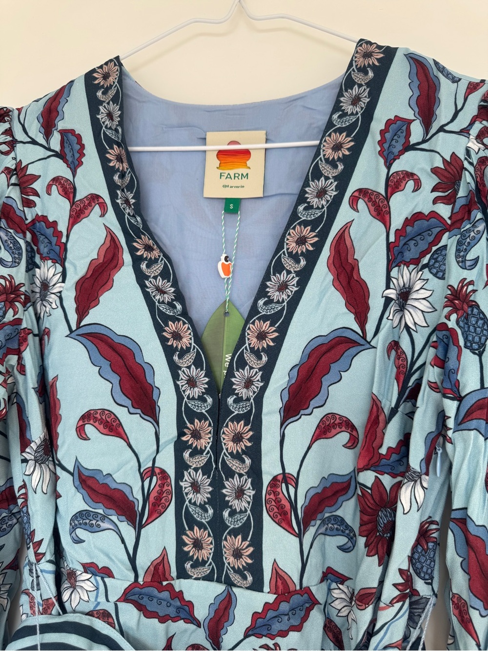 Farm Rio Blue Floral Dress - Picture 5 of 15